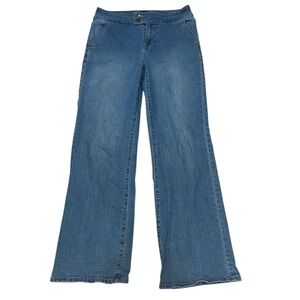 d. Jeans Double Button Flare Jeans Size 8